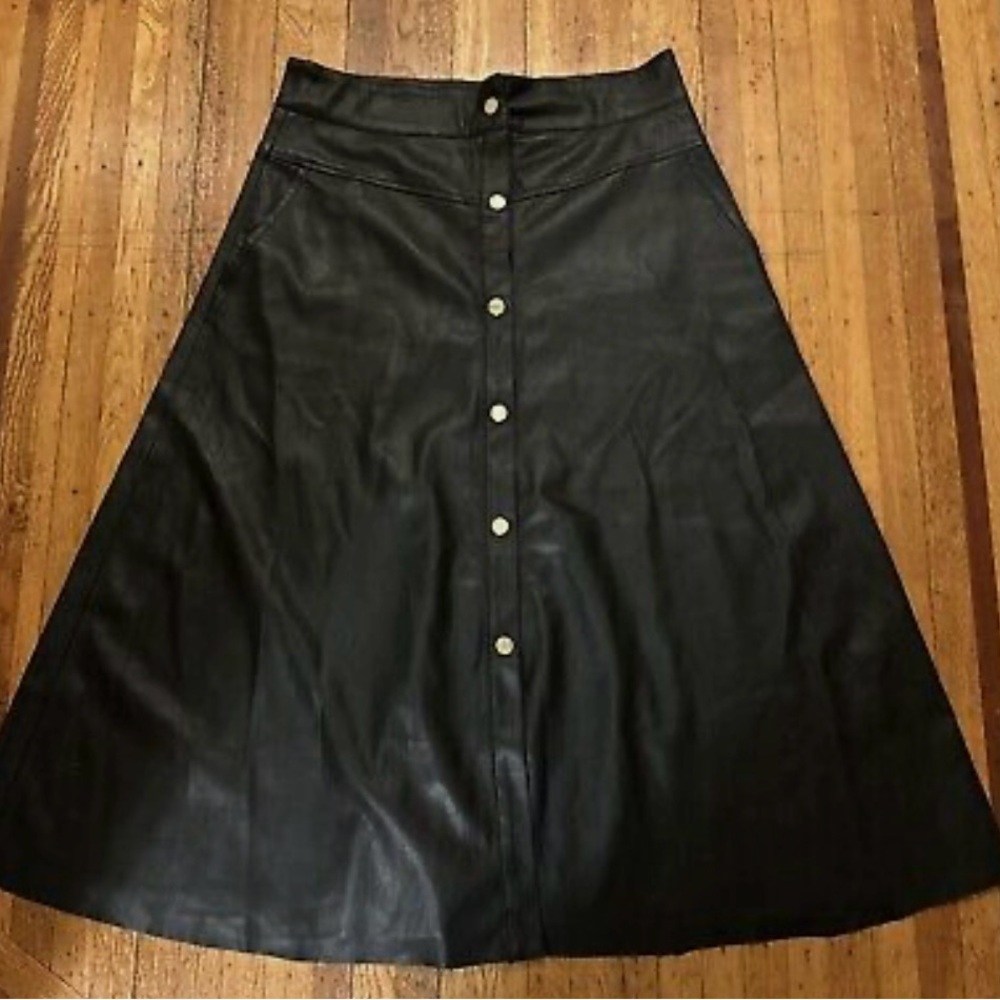 NWT Philosophy faux leather long skirt